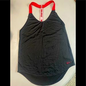 Nike Racer Back Just Do It Black Tank- Women’s Size Extra Small